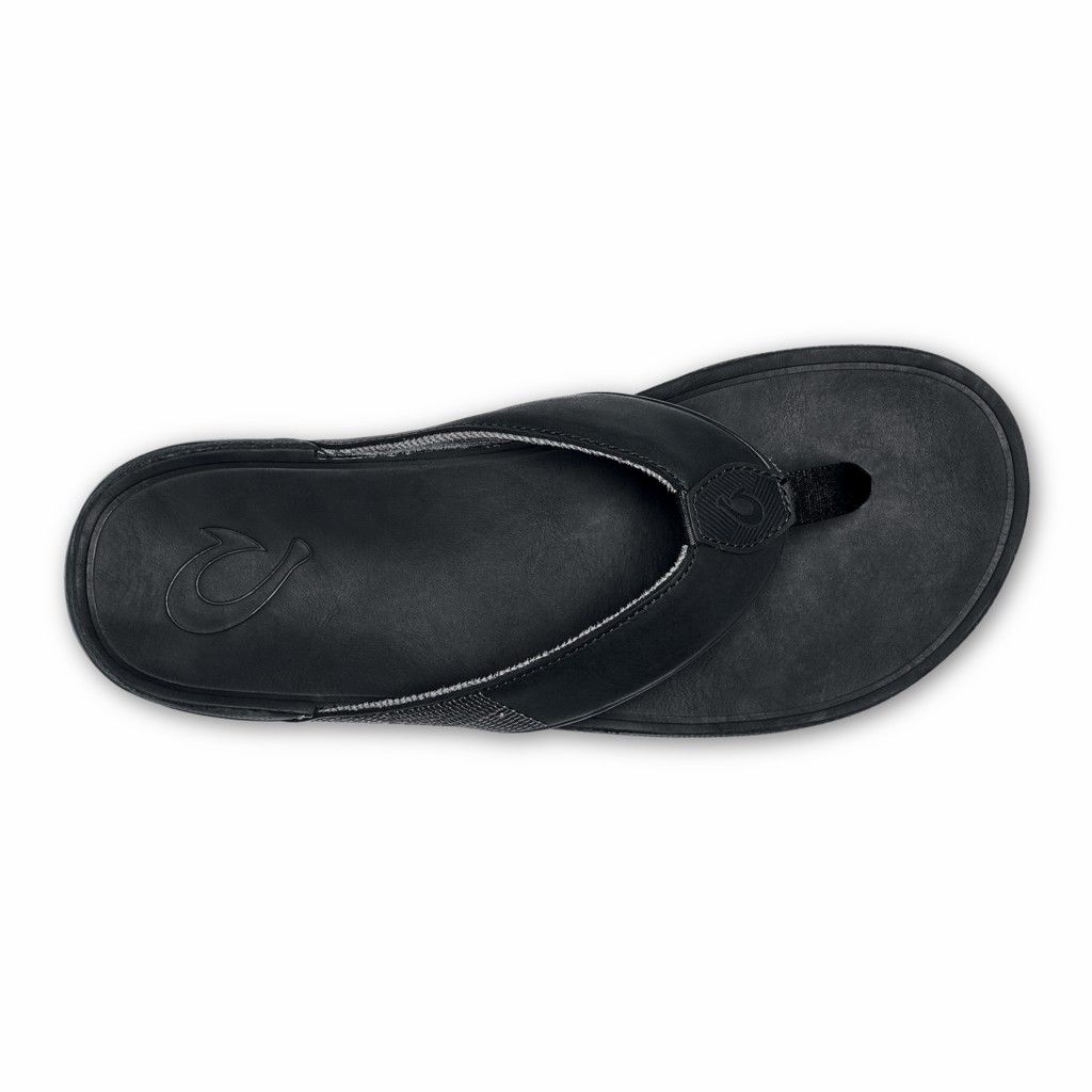 Sandalias Olukai Tuahine - Chanclas Hombre Negros 20354-608